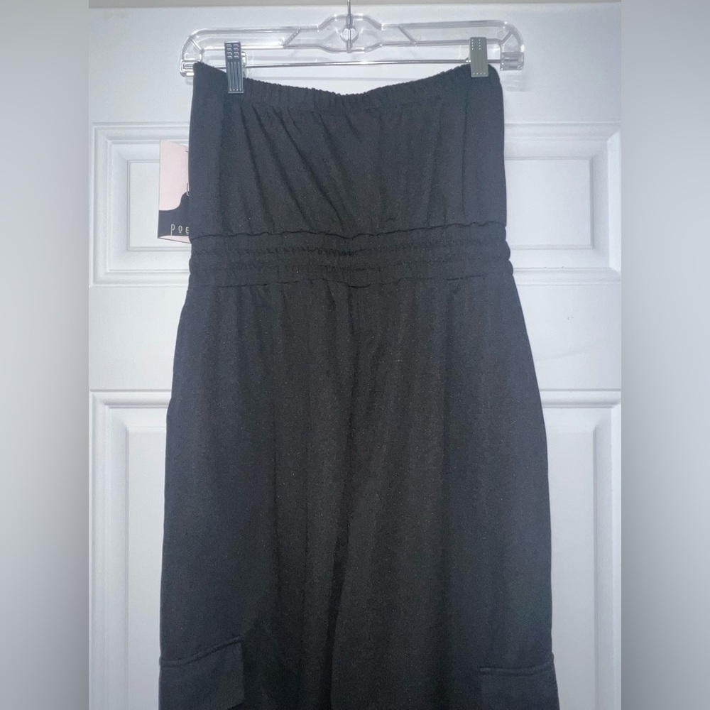 Love poem solid strapless cargo jogger jumpsuit size medium - Picture 8 of 16